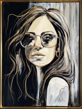 Image de la toile « Ambre » de Myrtha Pelletier