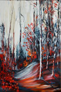 Image de la toile « Early frost » de Myrtha Pelletier