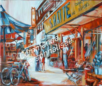 Image de la toile « Quincaillerie Matte Vendu/Sold » de Myrtha Pelletier