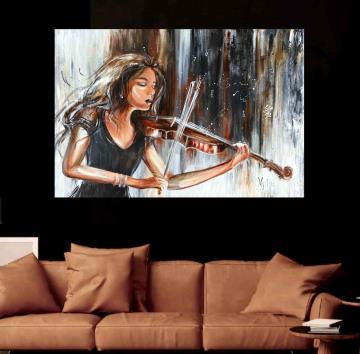 Image de la toile « Sur Un Air De Violon » de Myrtha Pelletier