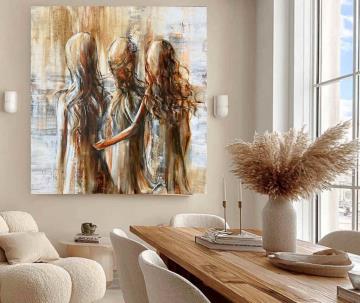 Image de la toile « Ensemble 3 » de Myrtha Pelletier
