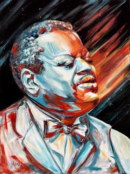 Image de la toile « Oscar's Hymn to Freedom » de Myrtha Pelletier