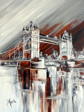 Image de la toile « Tower Bridge - Vendue/Sold » de Myrtha Pelletier